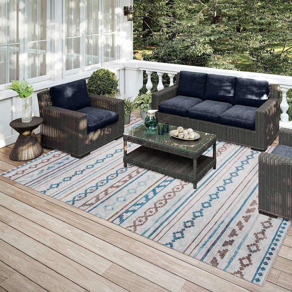 Dalyn Rug Company Sedona 9&#39; x 12&#39; Tin Indoor/Outdoor Area Performance Rug, , large