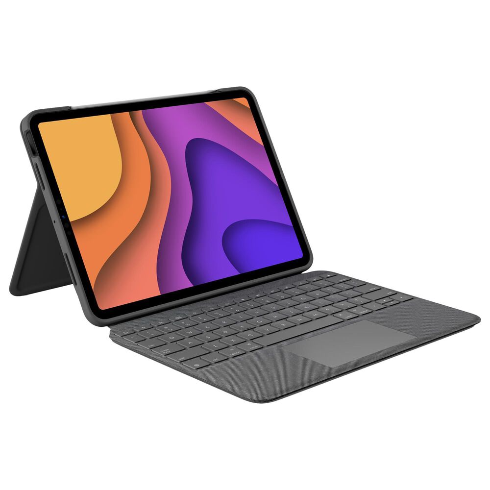 Logitech Folio Touch Backlit Keyboard Case with Trackpad for iPad Air in Oxford Grey, , large