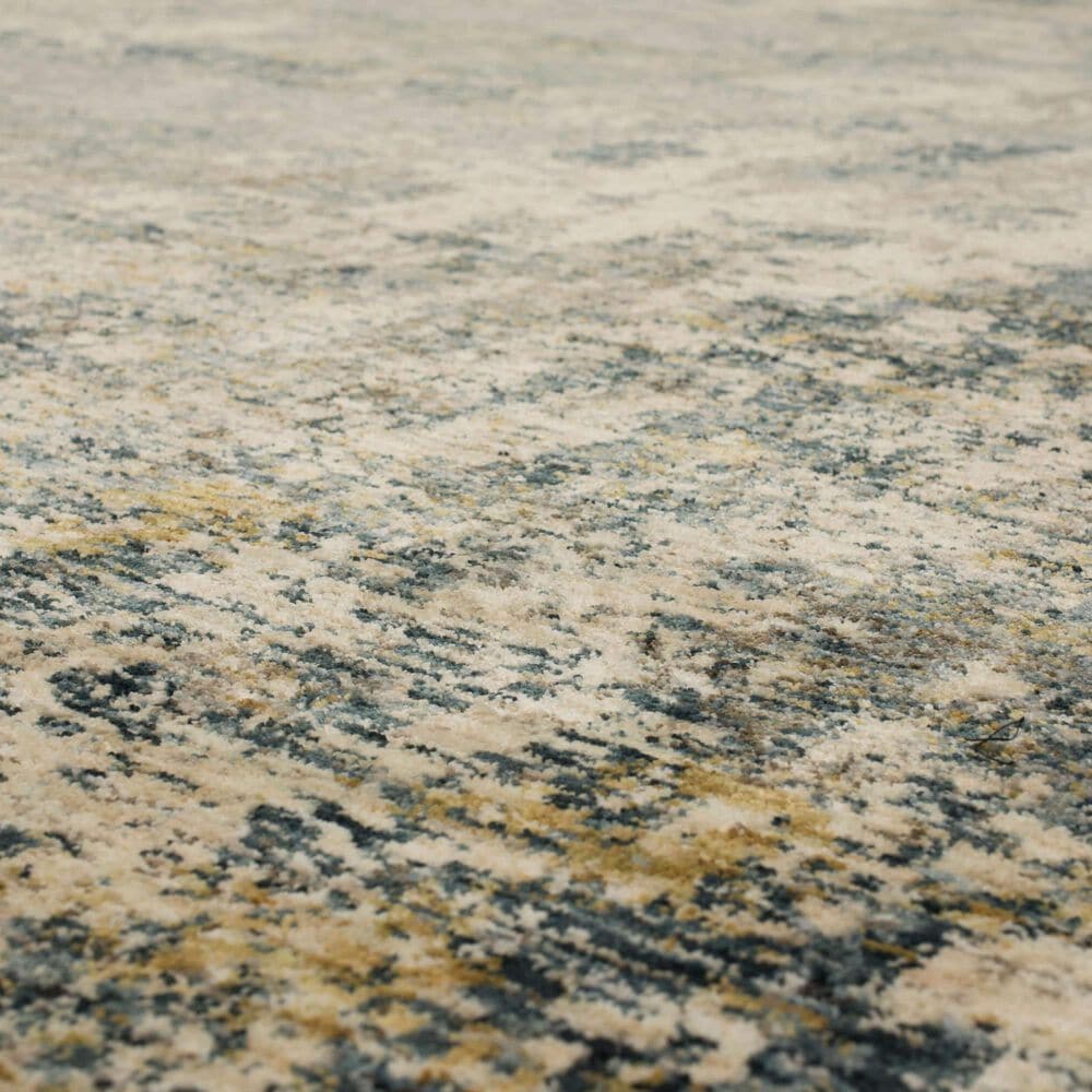Karastan Marash 2&#39;7&quot; x 7&#39;3&quot; Grey, Silver, Blue and Beige Runner, , large