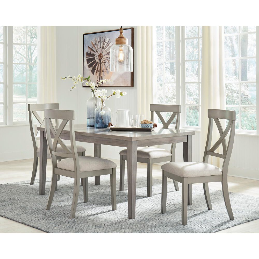 Ashley Parellen Rectangular Dining Table in Gray - Table Only, , large