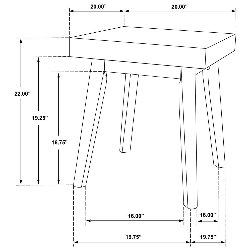 Pacific Landing Westerly End Table in Walnut Brown, , large
