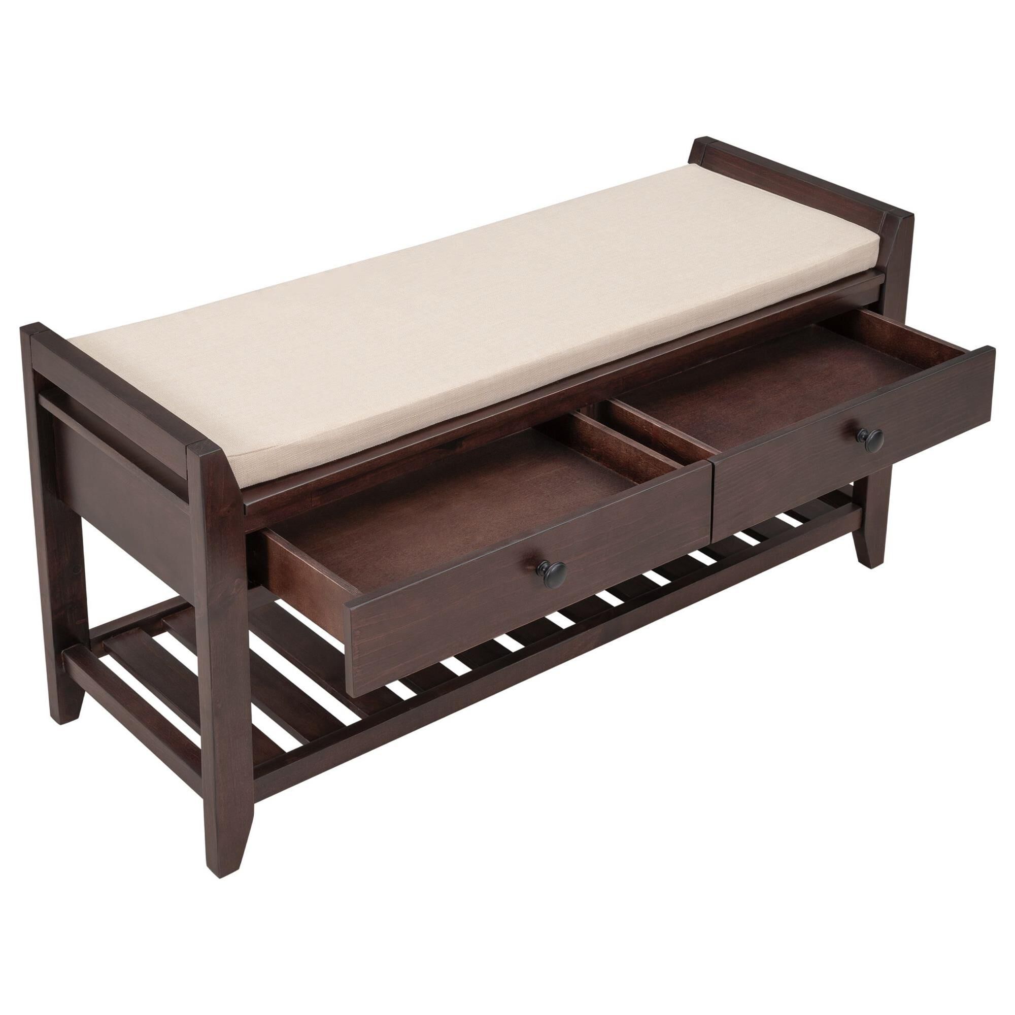 Espresso shoe hotsell bench
