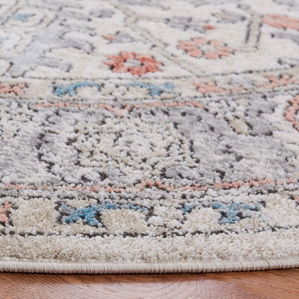 Safavieh Oregon 8&#39; Round Grey and Ivory Area Rug, , large