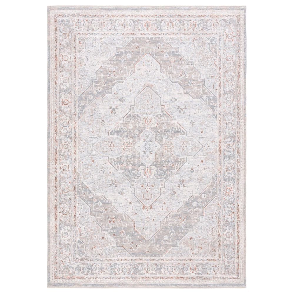 Safavieh Marmara MRM320B 5" x 8"2" Beige, Blue and Rust Area Rug, , large