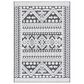 Safavieh Cabana CBN658A 5"5" x 7"7" Ivory and Grey Indoor/Outdoor Area Performance Rug, , large