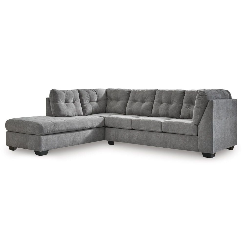 Ashley Marleton 2-Piece Left Facing Sectional with Chaise in Gray, , large
