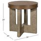 Bassett Mirror Company Nova End Table in Charcoal Oak, , large
