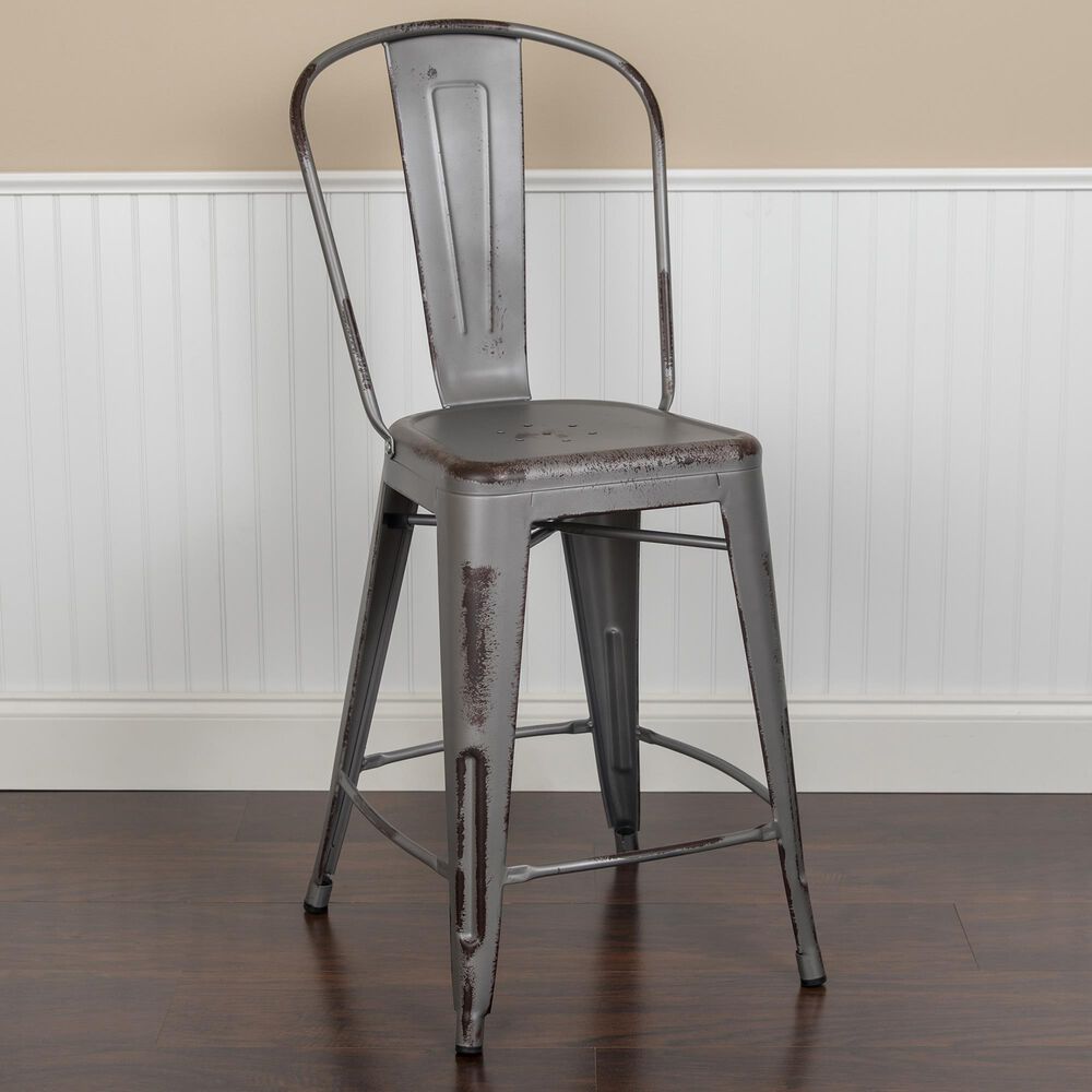 Flash Furniture 24" Counter Stool in Gray, , large