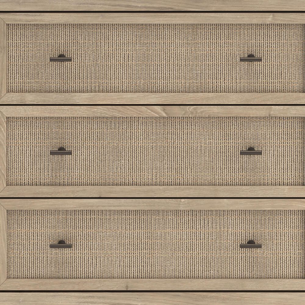 Ashley Cielden 6-Drawer Dresser and Mirror in Tan, , large
