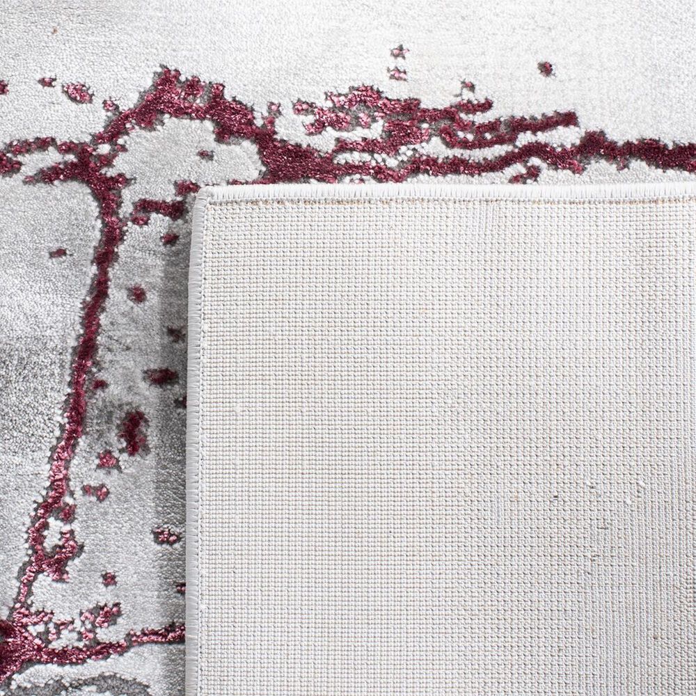 Safavieh Craft CFT877S 10&#39; Square Grey and Wine Area Rug, , large