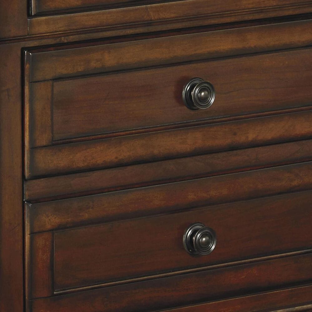 Millenium Porter 5 Piece King Storage Bedroom Set in Rustic Brown, , large