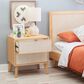 Linon Home Decor Collett 2-Drawer Nightstand in Natural, , large