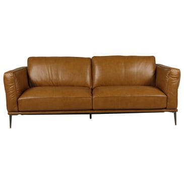 Superb Leather Leather Stationary Sofa in Newport Tan, , large