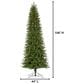 The Gerson Company 9" Pre-Lit Artificial Natural Cut Narrow Northern Spruce with White Lights in Green, , large