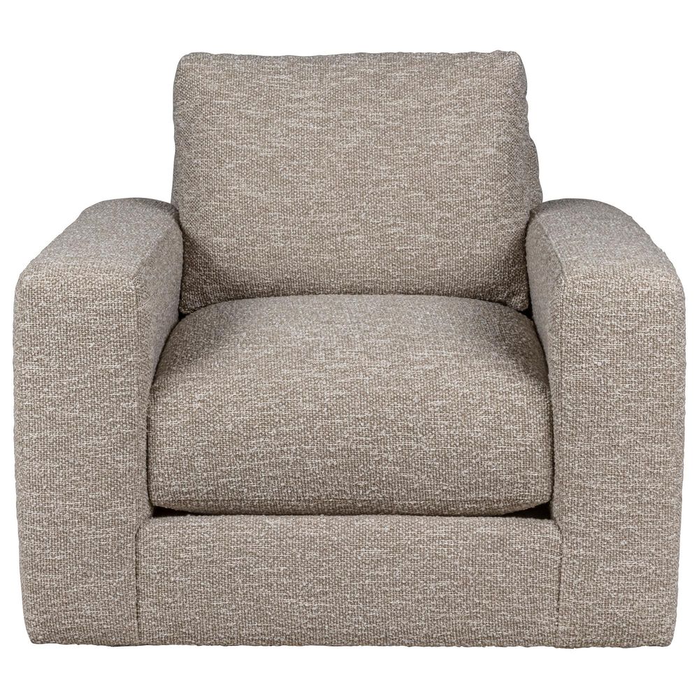 Bernhardt Drew Swivel Chair in Linen, , large