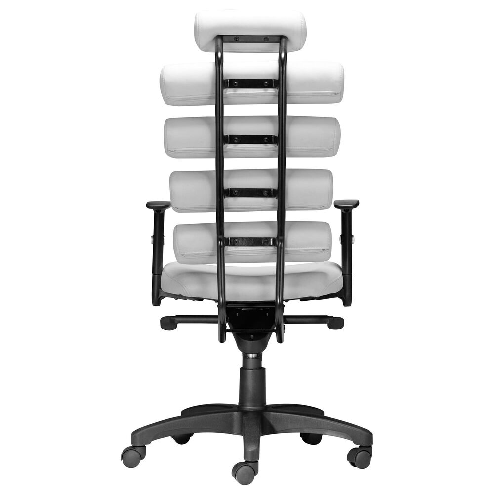 Zuo Modern Unico Office Chair in White, , large