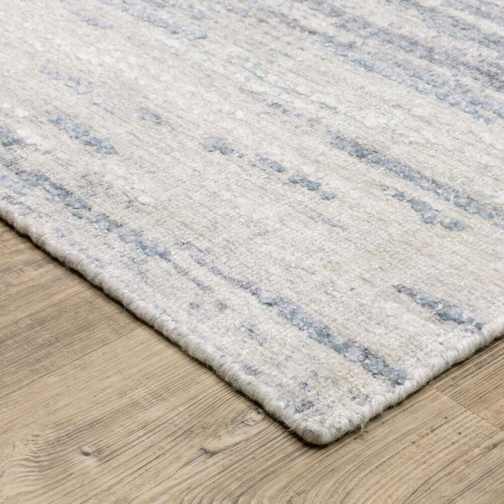 Oriental Weavers Clarke Ivory and Blue 6&#39; x 9&#39;Area Rug, , large
