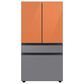 Samsung Bespoke 4-Door French Door Refrigerator Top Panel in Clementine Glass, , large
