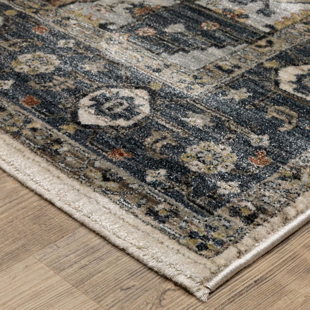 Oriental Weavers Eliana Blue and Brown 2&#39;3&quot; x 7&#39;6&quot; Runner, , large