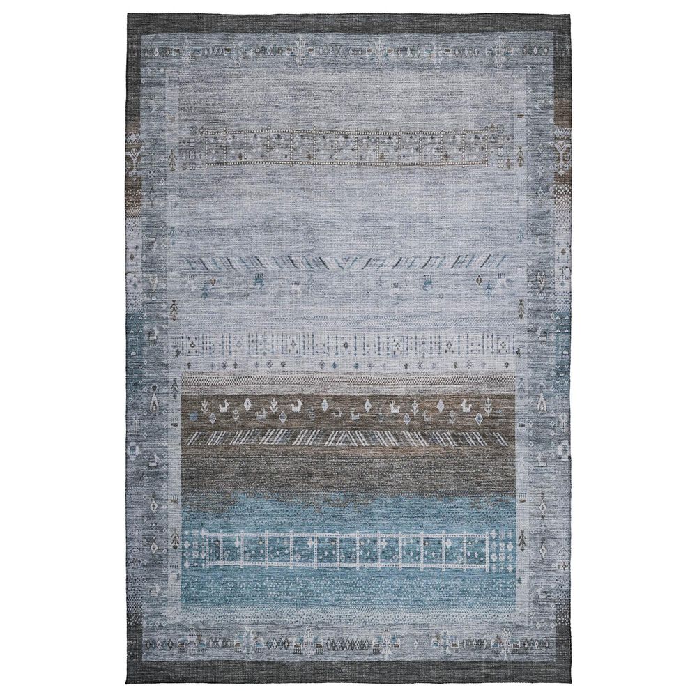 Dalyn Rug Company Karaj KJ7 5" x 7"6" Blue Indoor/Outdoor Area Rug, , large