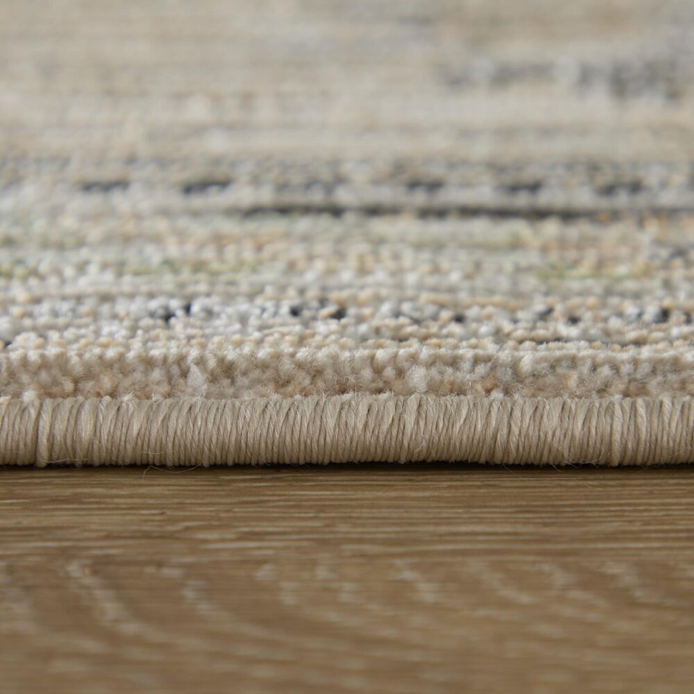 Feizy Augustine 5' X 7'-6" Area Rug in Beige/Green, , large