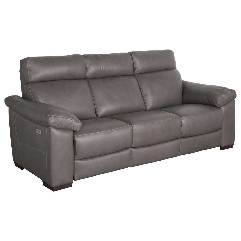 Natuzzi Editions Estremo 88" Leather Sofa with Dual Power Motion in