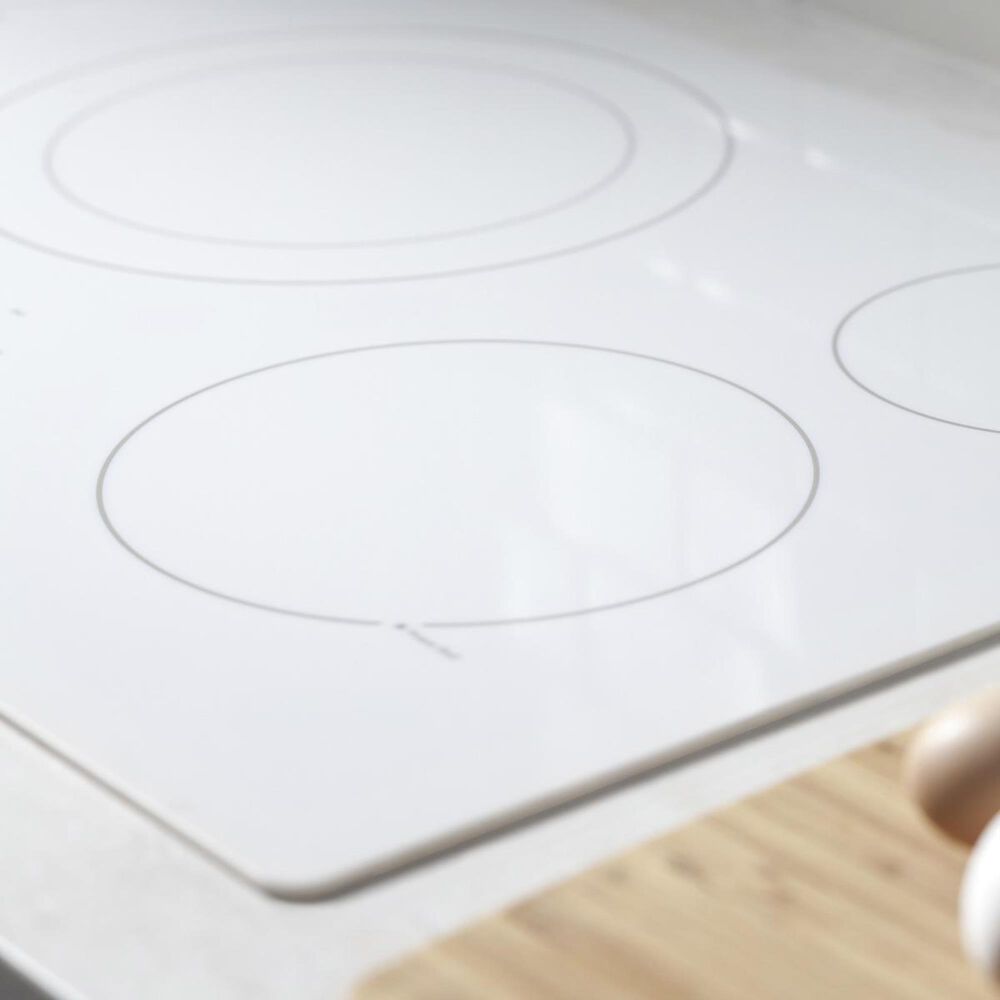 GE Appliances 36&quot; Built-In Knob Control Electric Cooktop in White, , large