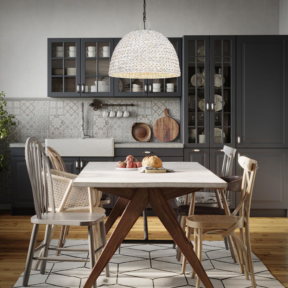Golden Lighting Rue 5-Light Pendant in Matte Black, , large
