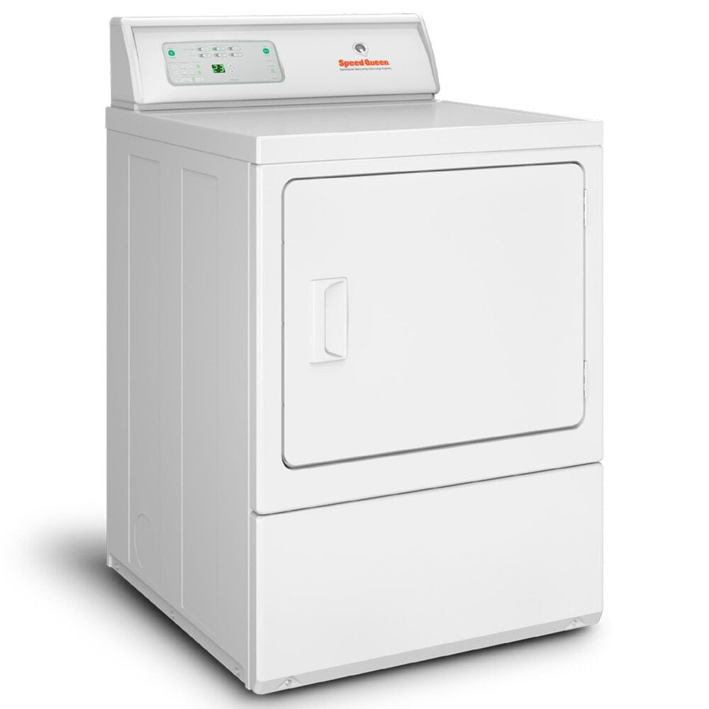 Speed Queen 7.0 Cu. Ft. Commercial Single Pocket Electric Dryer with Reversible Door in White, , large