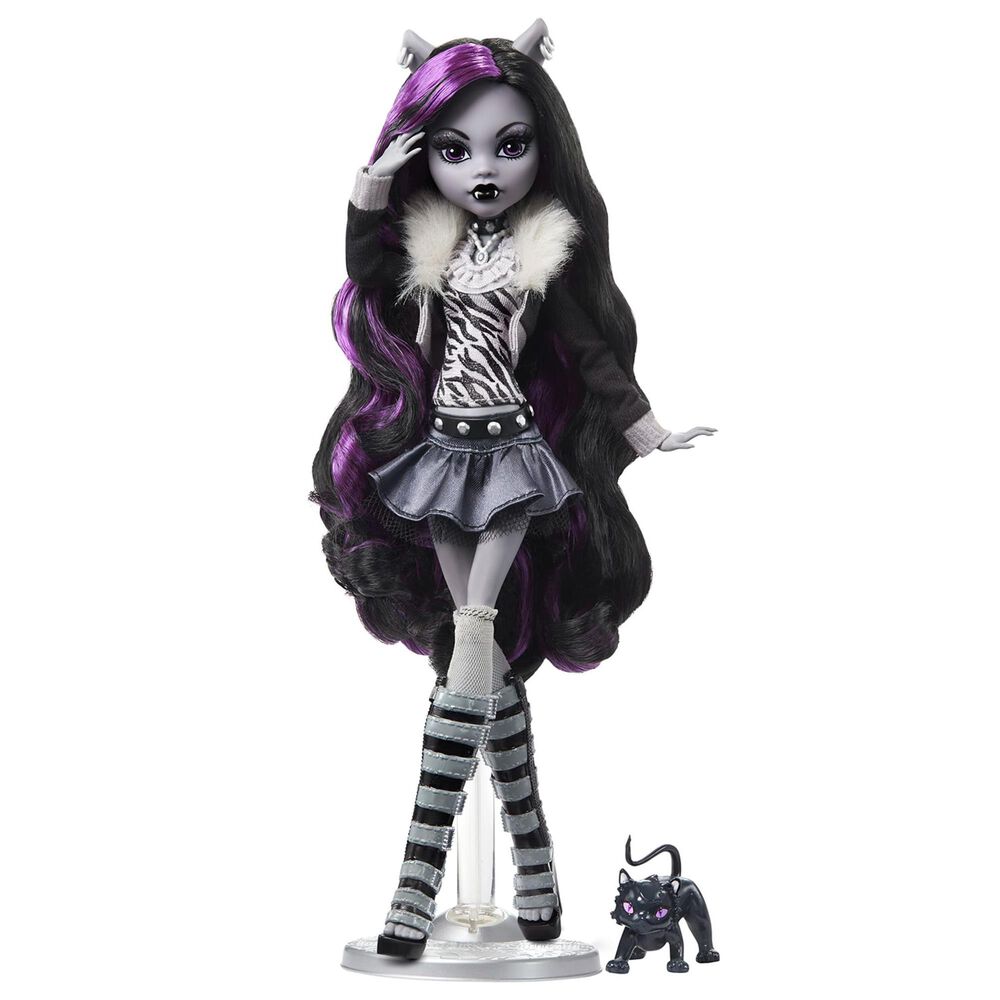 Monster High Monster High Reel Drama Doll - Clawdeen Wolf in Black and White, , large