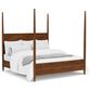 Riverside Furniture Elsie Queen Poster Bed in Classic Walnut, , large