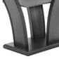 Crown Mark Camelia Dining Table in Black and Clear - Table Only, , large