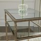 Ashley Cloverty End Table in Aged Gold and Clear, , large
