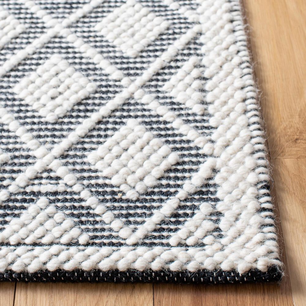 Safavieh Natura NAT475A 2&#39;3&quot; x 8&#39; Ivory and Black Runner, , large