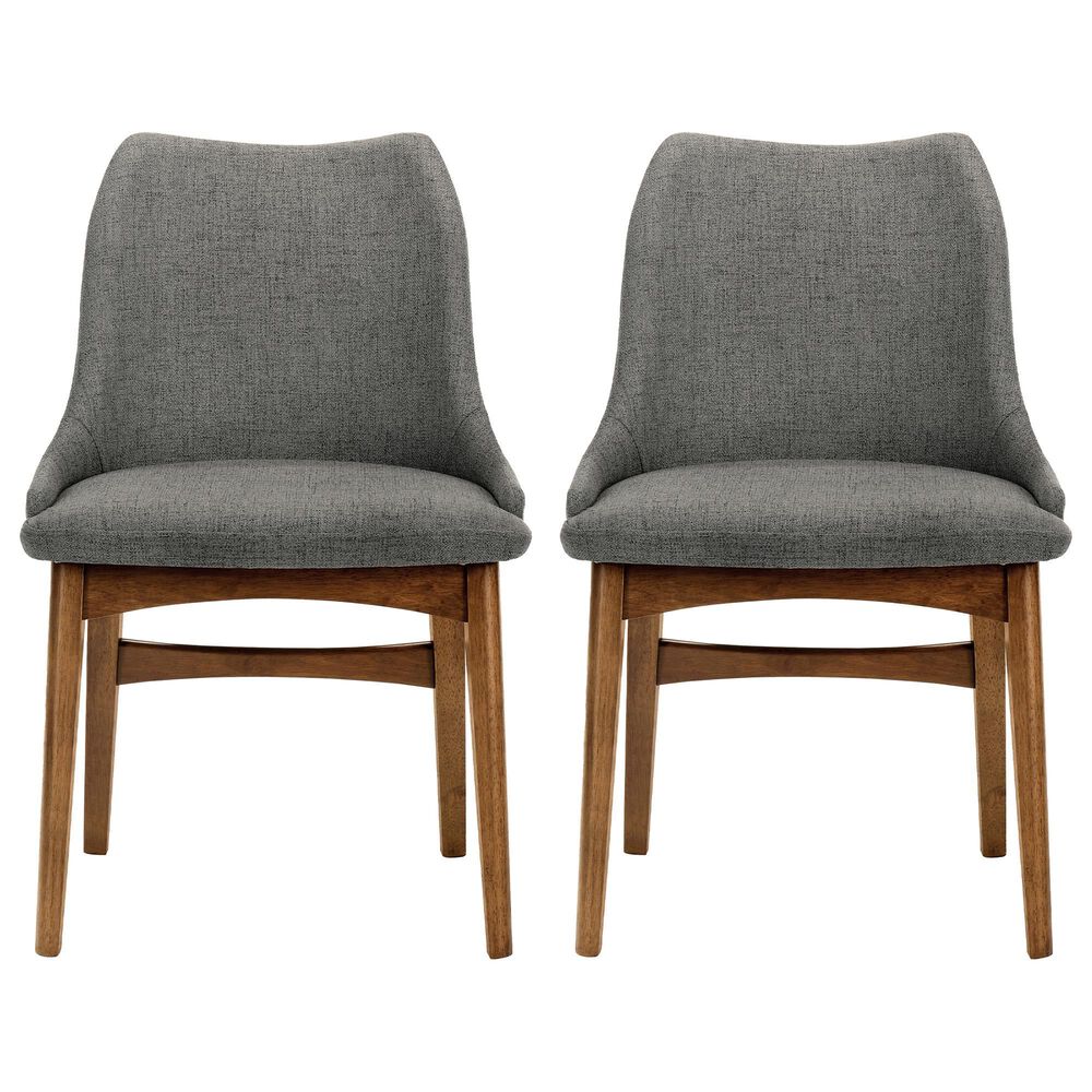 Blue River Azalea Dining Chair in Charcoal/Walnut &#40;Set of 2&#41;, , large