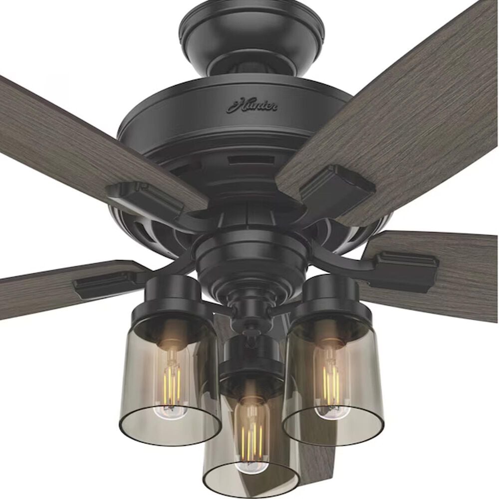 Hunter Bennett 52&quot; Ceiling Fan in Matte Black, , large