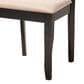 Baxton Studio Verner Side Chair with Sand Cushion in Espresso Brown (Set of 4), , large