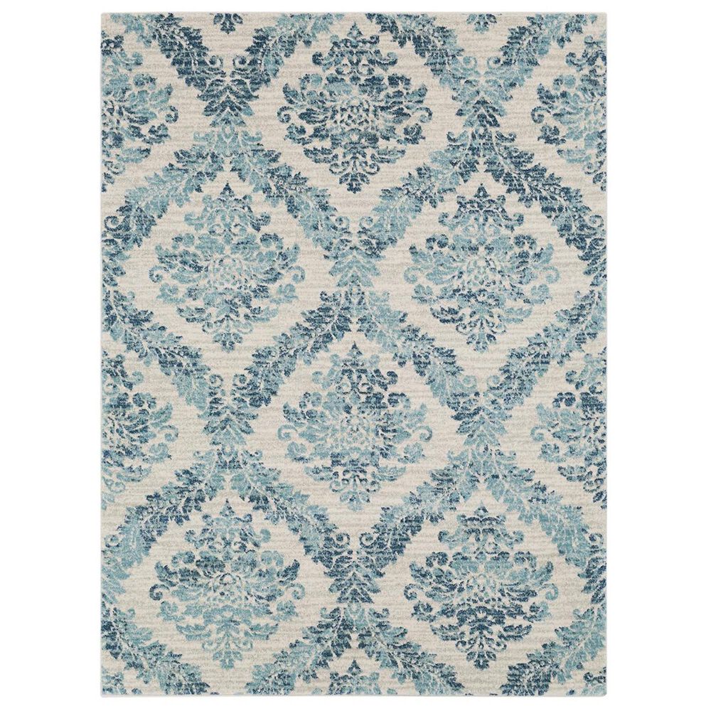 Surya Harput HAP-1055 3"10" x 5"7" Blue, White and Gray Area Rug, , large