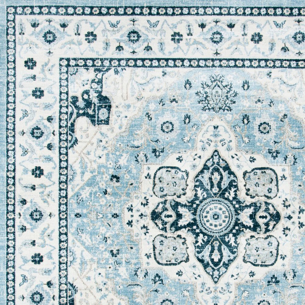 Safavieh Isabella ISA936M 5&#39;3&quot; x 7&#39;6&quot; Light Blue and Cream Area Rug, , large