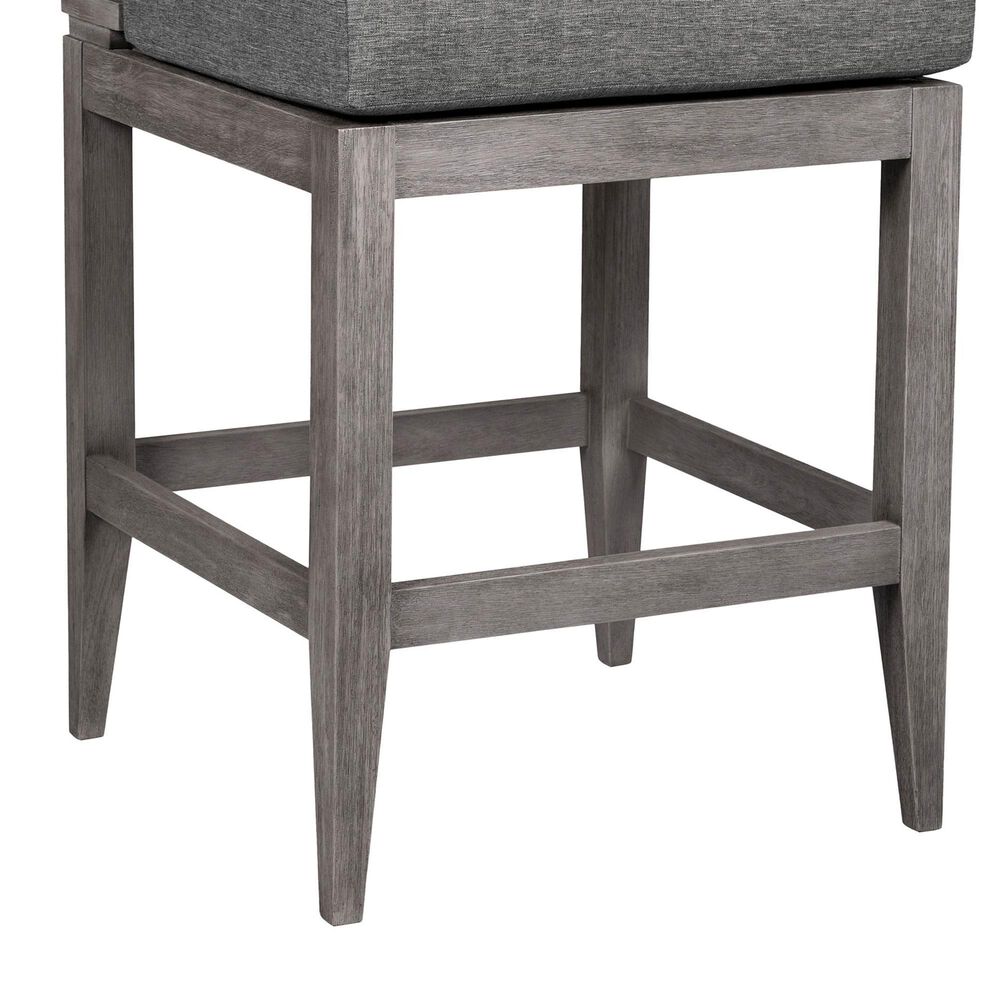 Armen Living Vivid Patio Counter Height Bar Stool in Light Gray, , large