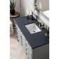 James Martin Vanities Brittany 48" Single Bathroom Vanity in Urban Gray with 3 cm Charcoal Soapstone Quartz Top and Rectangle Sink, , large