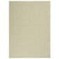 Nourison Courtyard Ivory and Green 4" x 6" Indoor/Outdoor Area Rug, , large