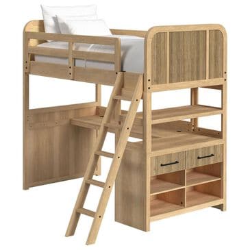 Mayberry Hill Ridgemont Loft Bunk Bed in Natural, , large