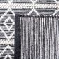 Safavieh Natura NAT477A 3" x 5" Ivory and Black Area Rug, , large