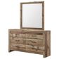 Crown Mark Elmer 5 Piece King Panel Bedroom Set in Rustic Brown, , large
