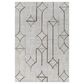 Surya Eloquent 10" x 14" Light Gray, Oatmeal, Medium Brown, Dark Brown and Black Area Rug, , large