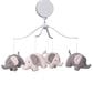 Lambs and Ivy Eloise Musical Mobile in Pink and Gray, , large