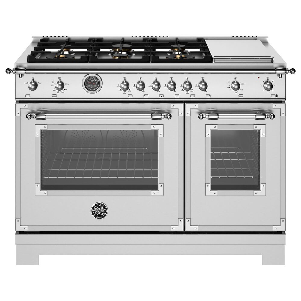 Bertazzoni Heritage 7.1 Cu. Ft. Freestanding Gas Range in Stainless Steel, , large