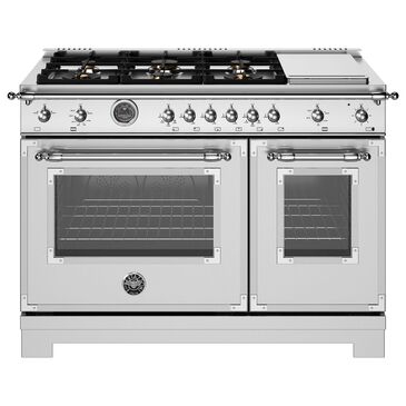 Bertazzoni Heritage 7.1 Cu. Ft. Freestanding Gas Range in Stainless Steel, , large