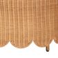 bali & pari Teresa Ottoman with Light Honey Rattan in White, , large